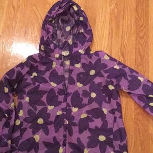 Girls Lands End Rain Jacket L/14